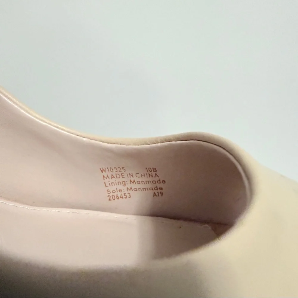 Cole Haan Harlow Cream Peep-Toe Heels Size 10